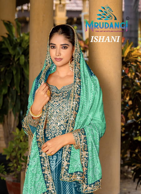 Ishani By Mrudangi Printed Chinon Readymade Suits Wholesale Online Catalog